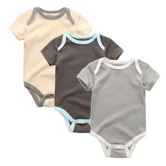 3pcs Baby Girls Bodysuit 0-12M