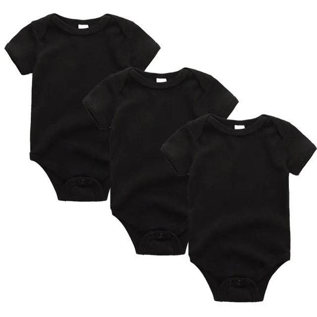 3pcs Baby Girls Bodysuit 0-12M