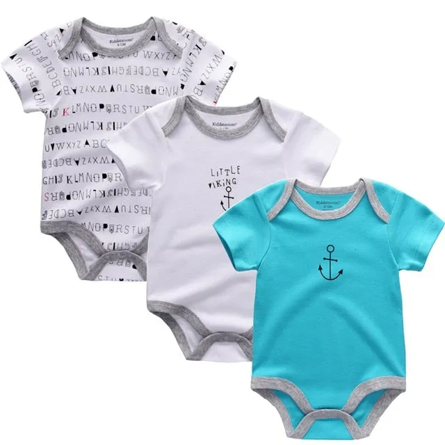 3pcs Baby Girls Bodysuit 0-12M