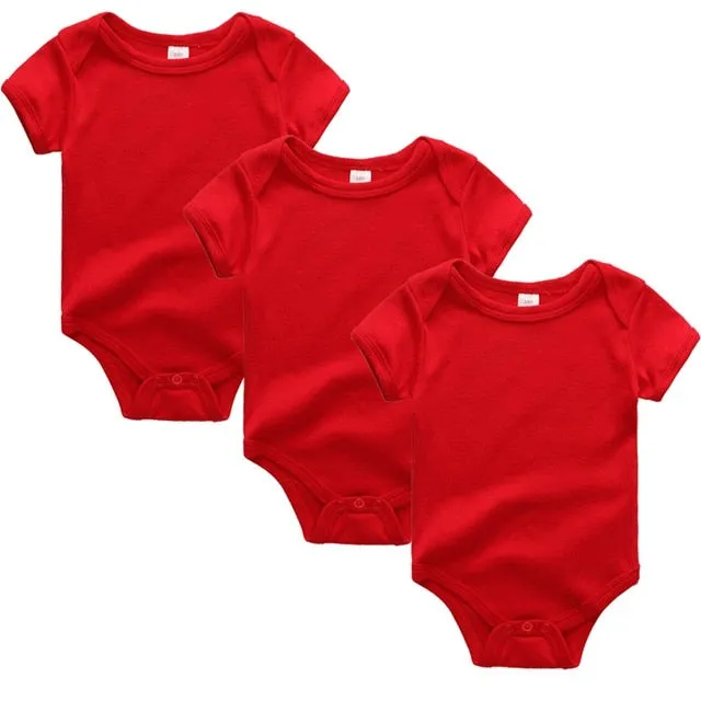 3pcs Baby Girls Bodysuit 0-12M