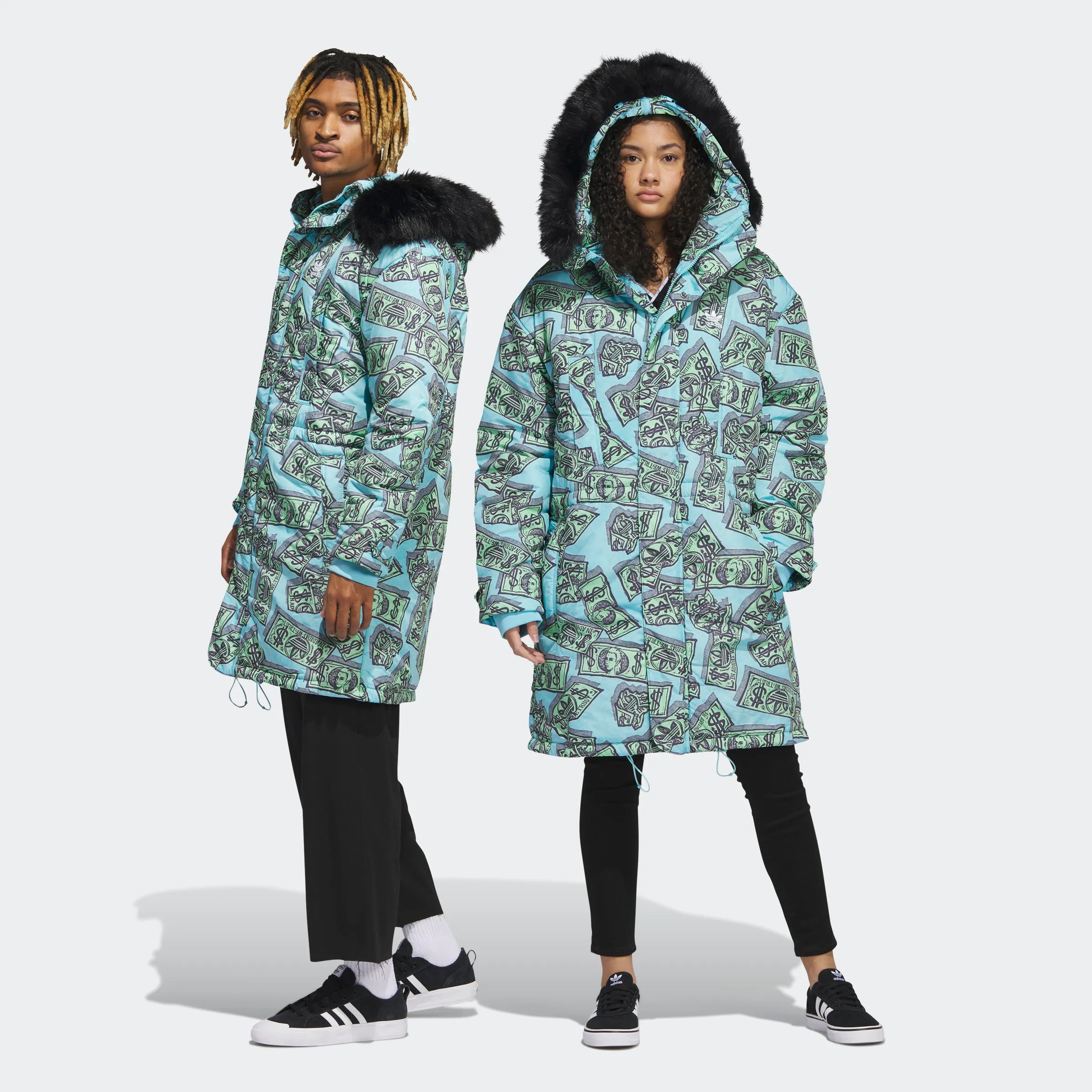 adidas Jeremy Scott Money Print Parka | Men's