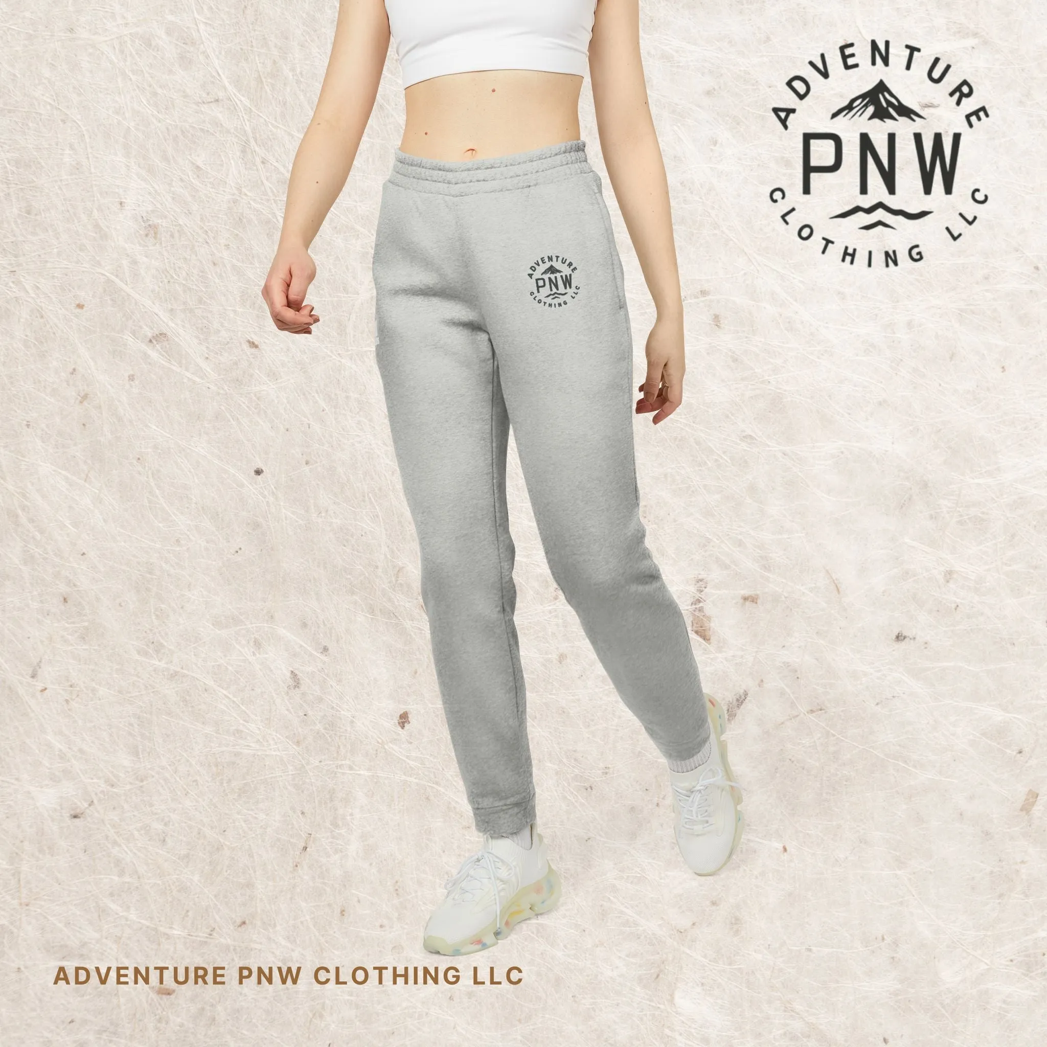 Adidas® Personalized Unisex Comfort Fleece Joggers Adventure Mountains