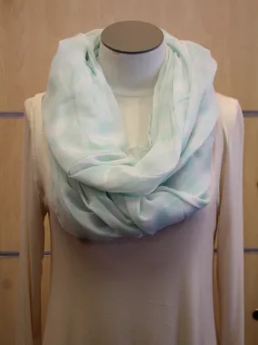 ADO | Infinity Light Mint and White Chevron Scarf