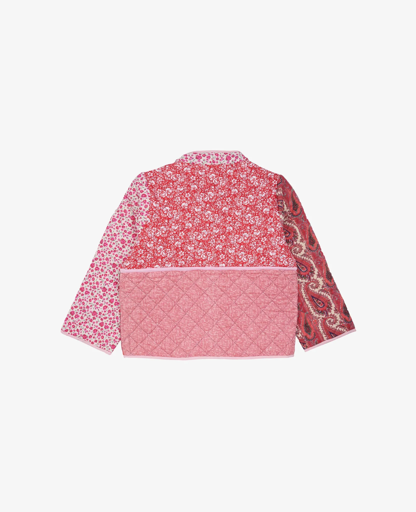 Adriane MINI Quilted Cotton Jacket - Red Berries