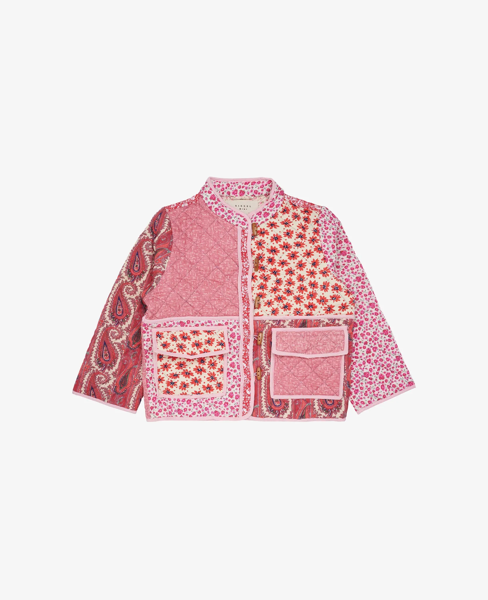 Adriane MINI Quilted Cotton Jacket - Red Berries