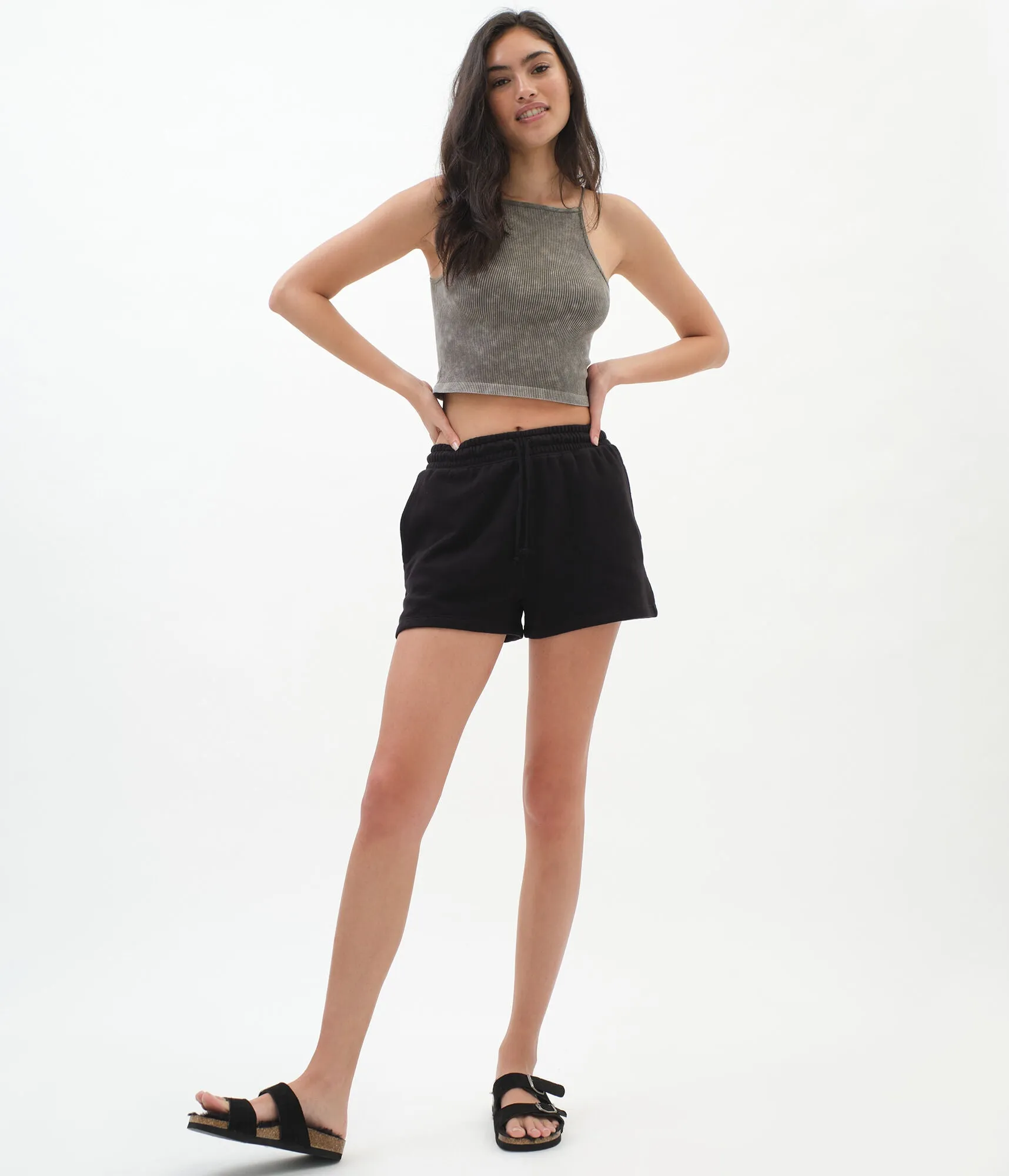 Aeropostale Solid Slouchy Shorts***