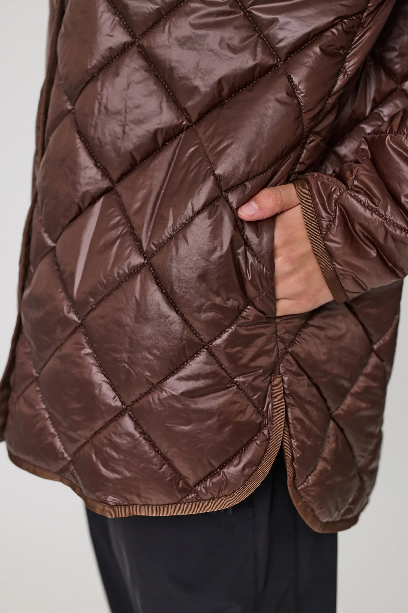 Alpine Quilted Jacket - Espresso