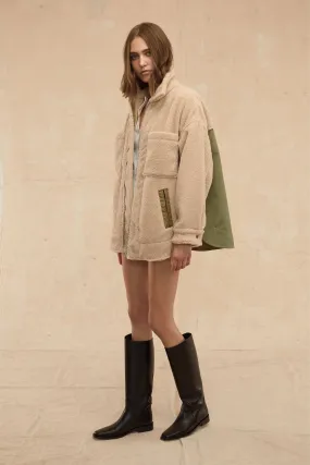 Amari Sherpa Twill Jacket