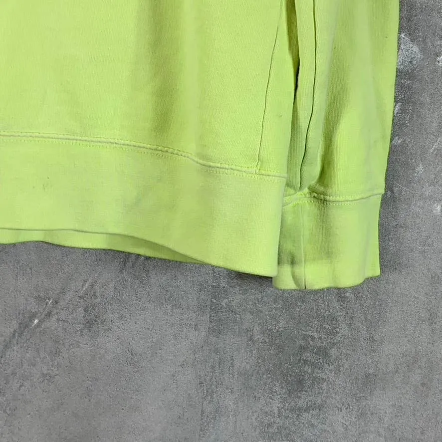 AMERICAN EAGLE Men's Neon Yellow Cotton Logo Pullover Hoodie SZ M