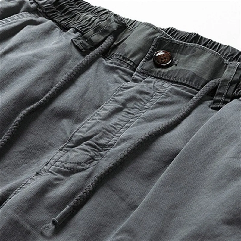 Angelo Ricci™ Cargo Streetwear Elastic Waist Joggers