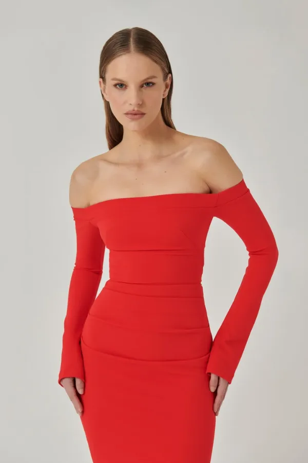 Anita Gown Cherry Red