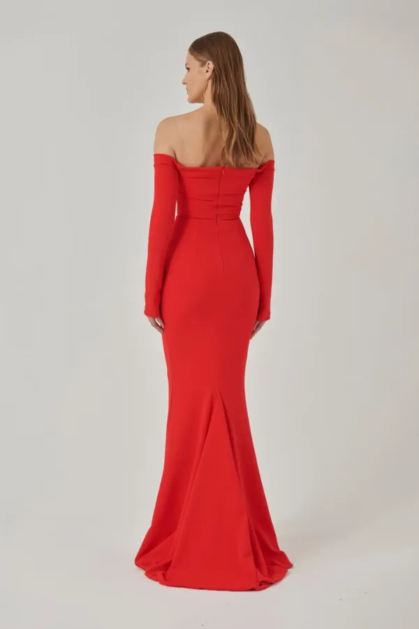 Anita Gown Cherry Red