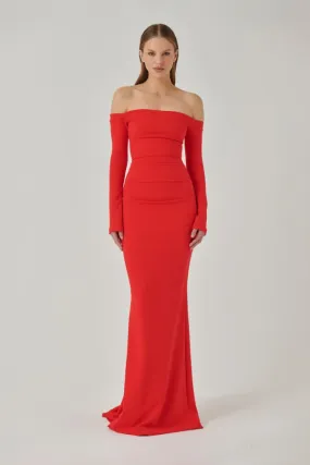 Anita Gown Cherry Red