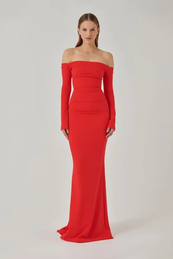 Anita Gown Cherry Red