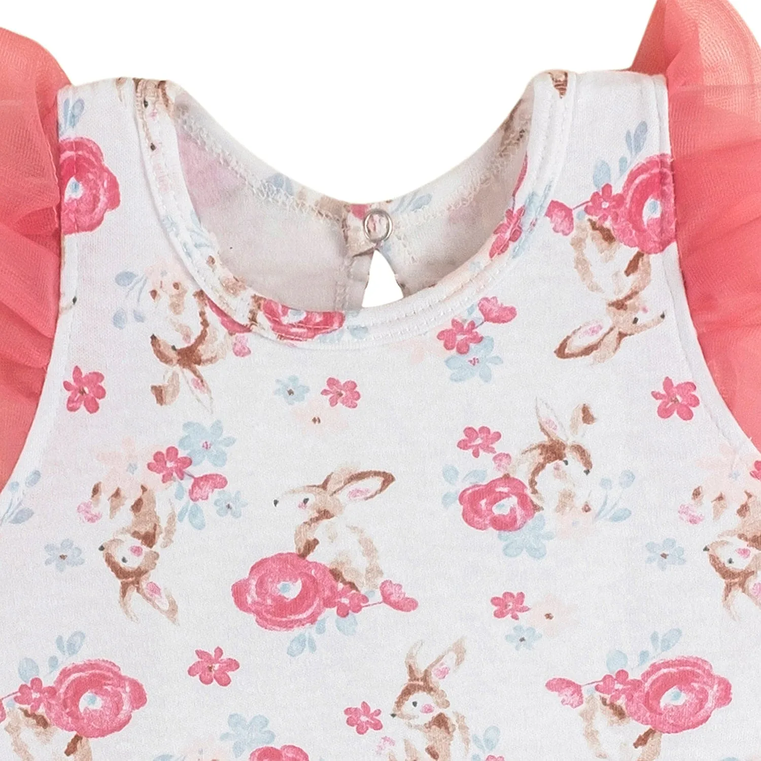 Baby Moo Garden Gift Set 3 Piece With Bodysuit, Socks And Headband - Pink, White