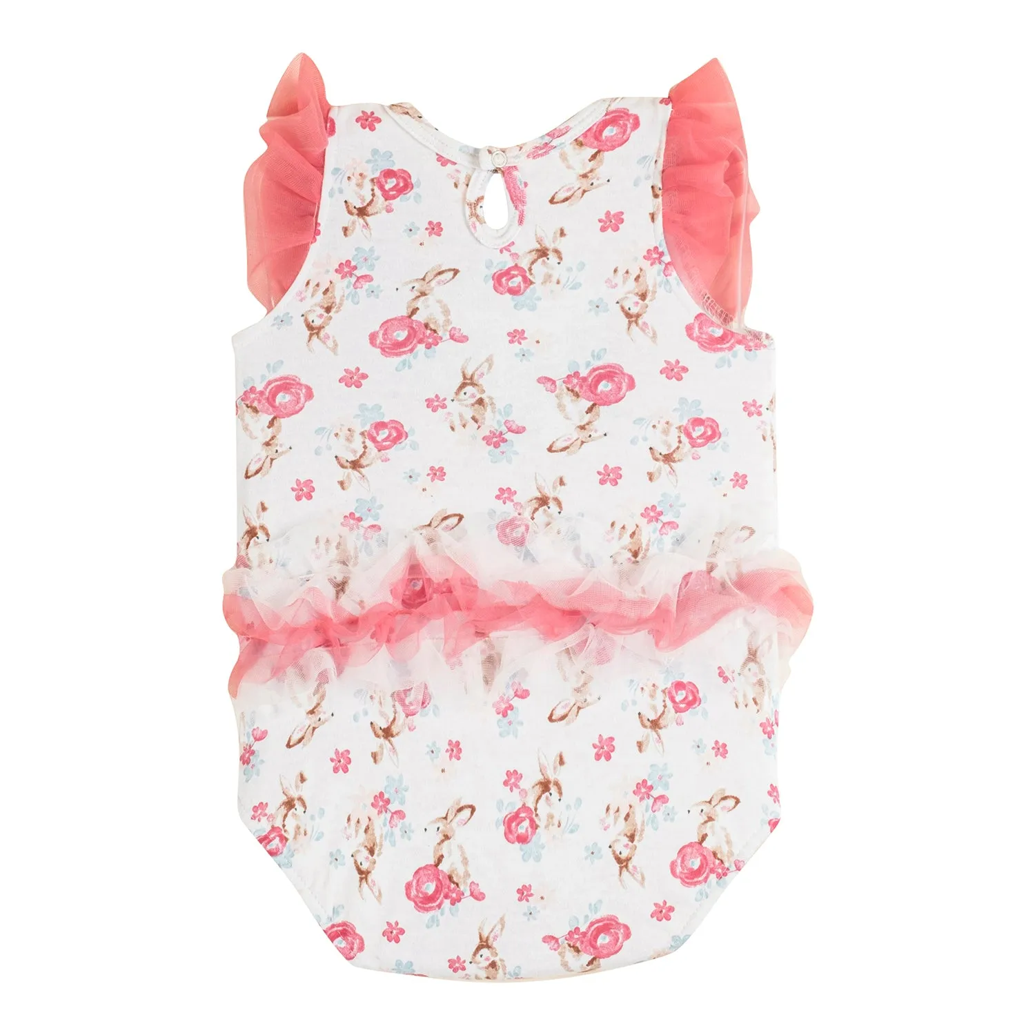 Baby Moo Garden Gift Set 3 Piece With Bodysuit, Socks And Headband - Pink, White