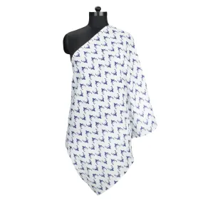 Bacati - Buck Navy Muslin Nursing Scarf