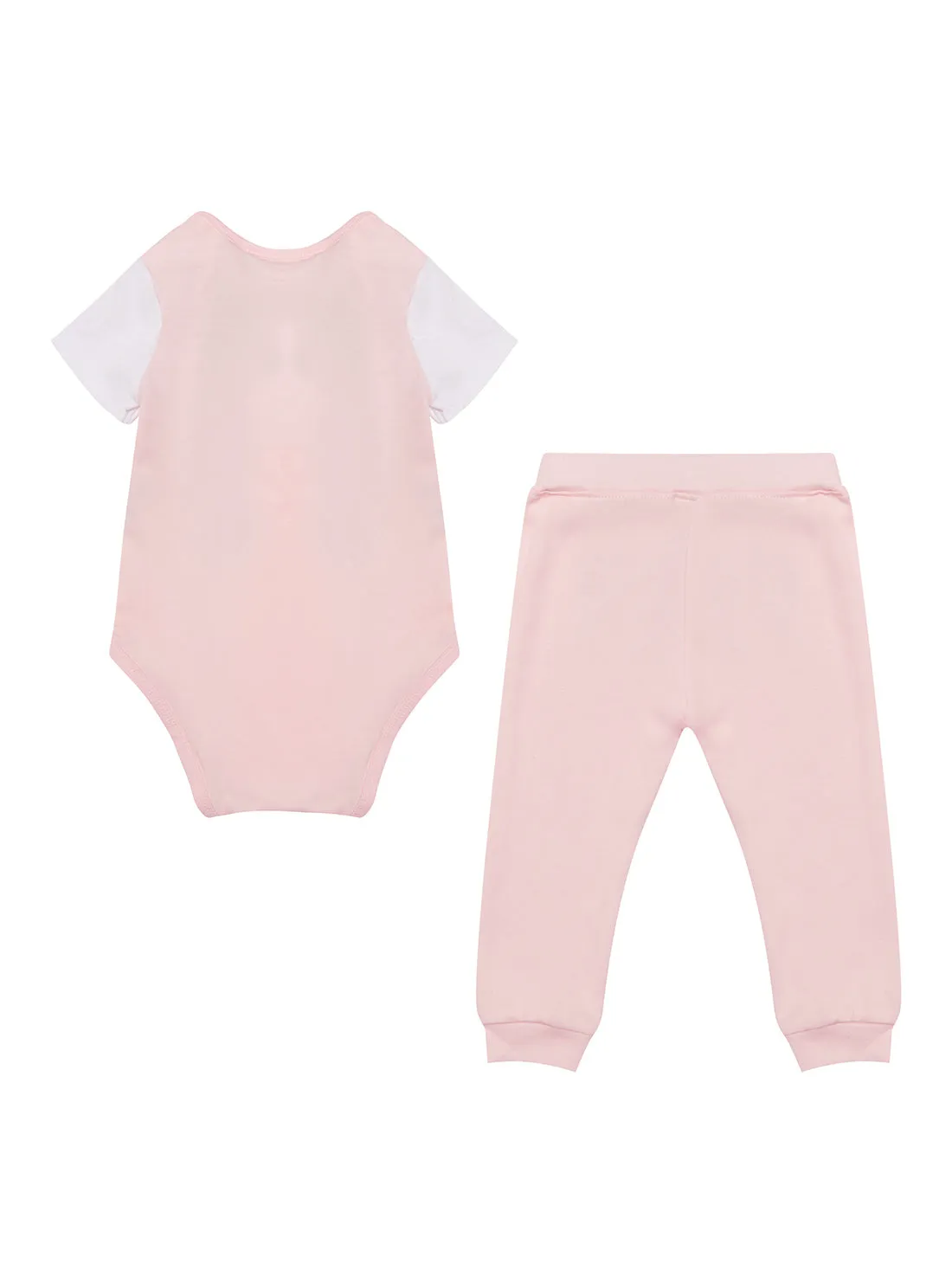 Ballet Pink Bodysuit And Pants 2-Piece Set (0-12m)