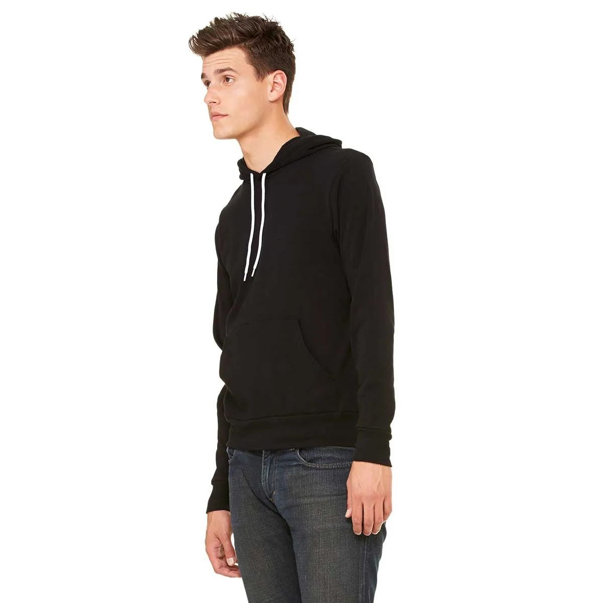 Bella   Canvas Unisex Black Pullover Hoodie