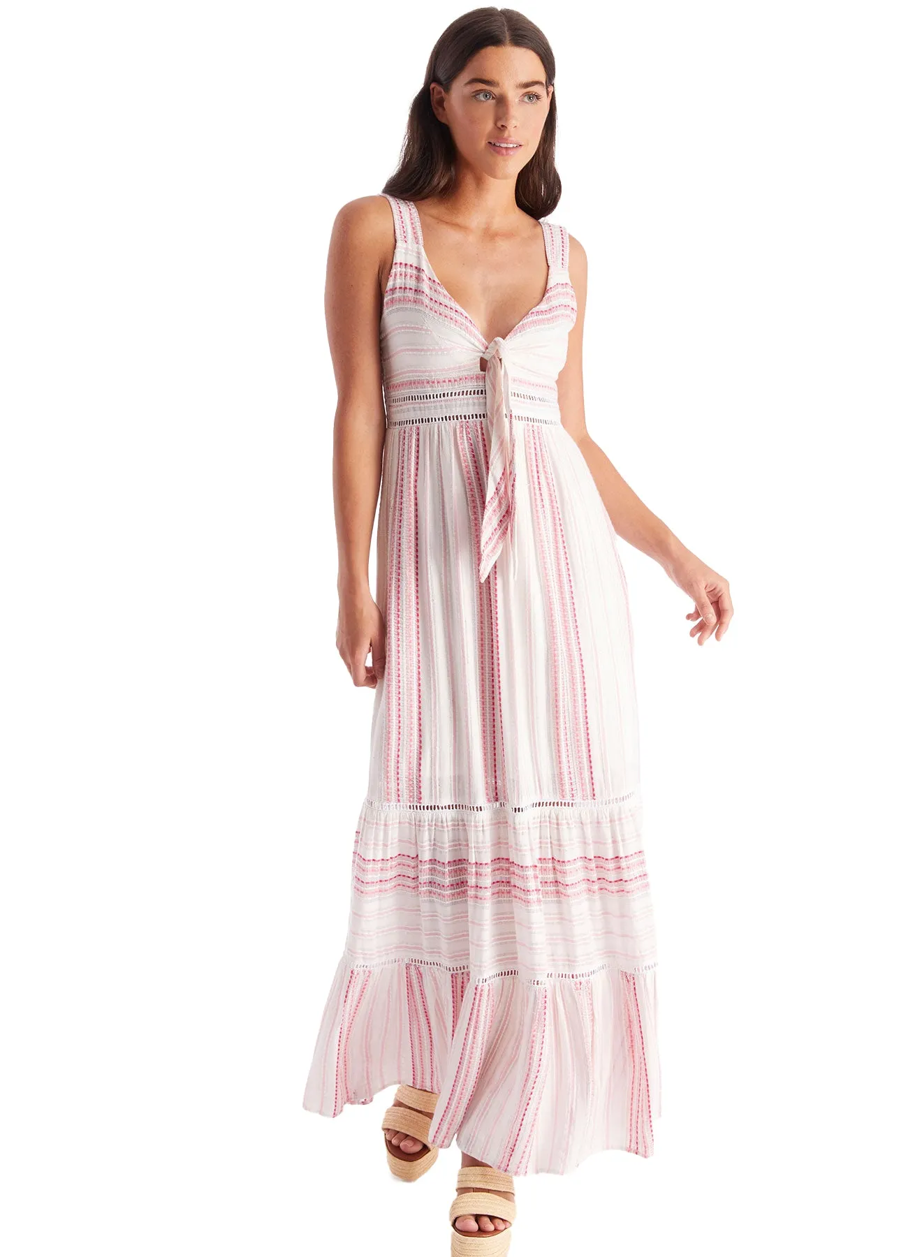 BELLA MAXI DRESS - PINK STRIPE