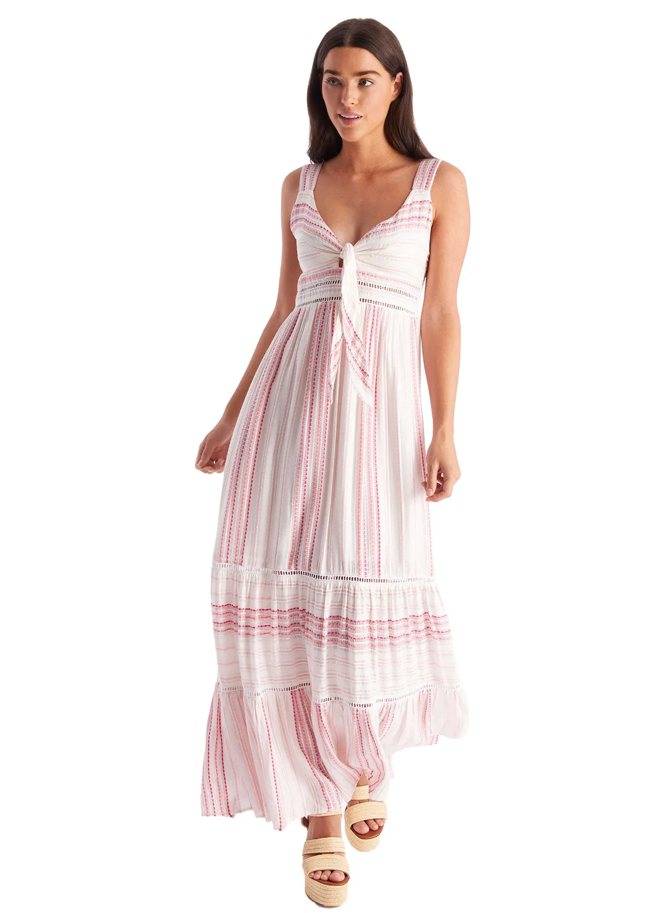 BELLA MAXI DRESS - PINK STRIPE