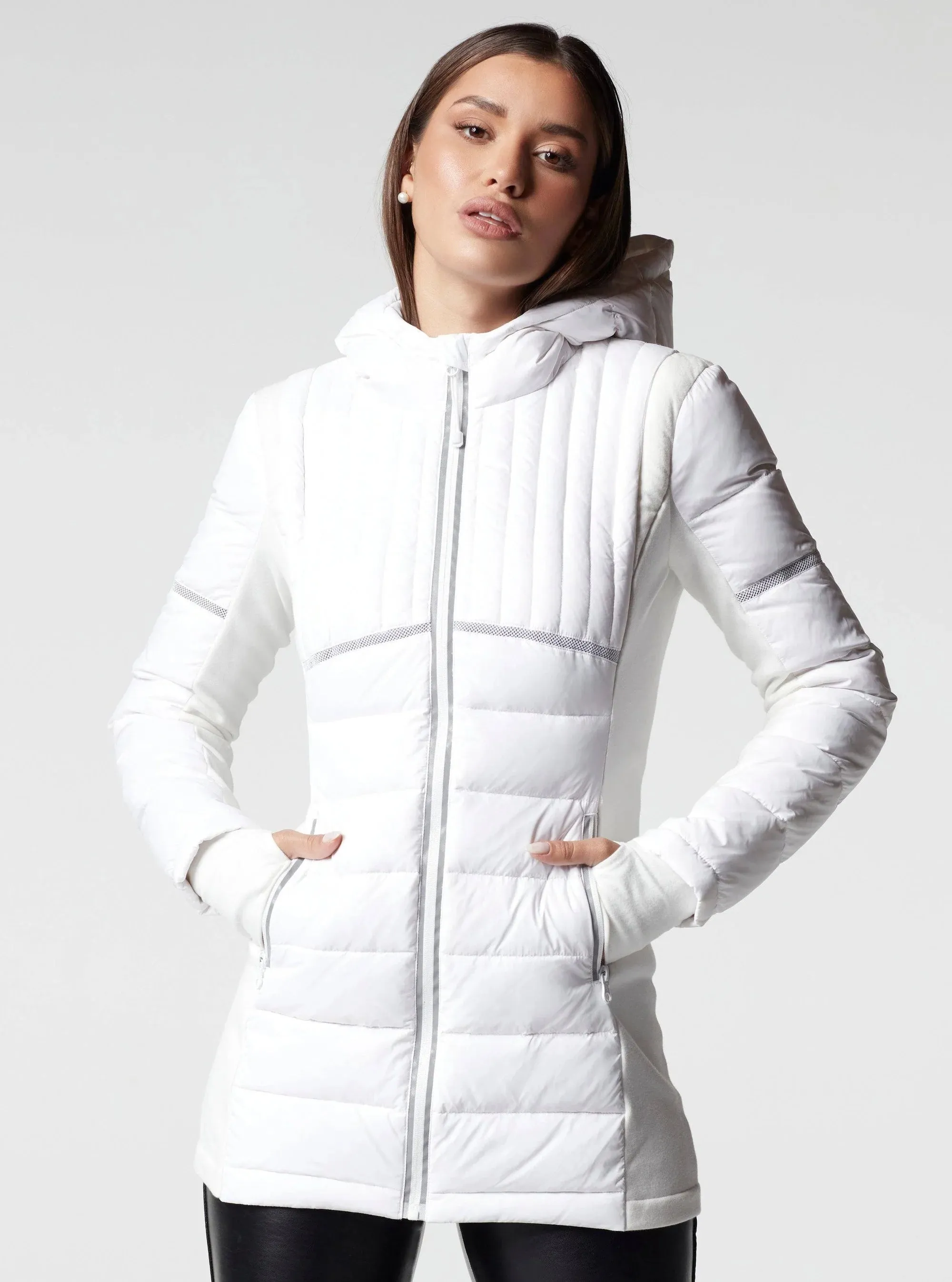 Blanc Noir Reflective Inset Down Filled Featherweight Parka