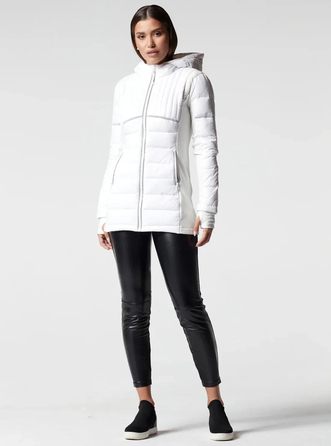Blanc Noir Reflective Inset Down Filled Featherweight Parka