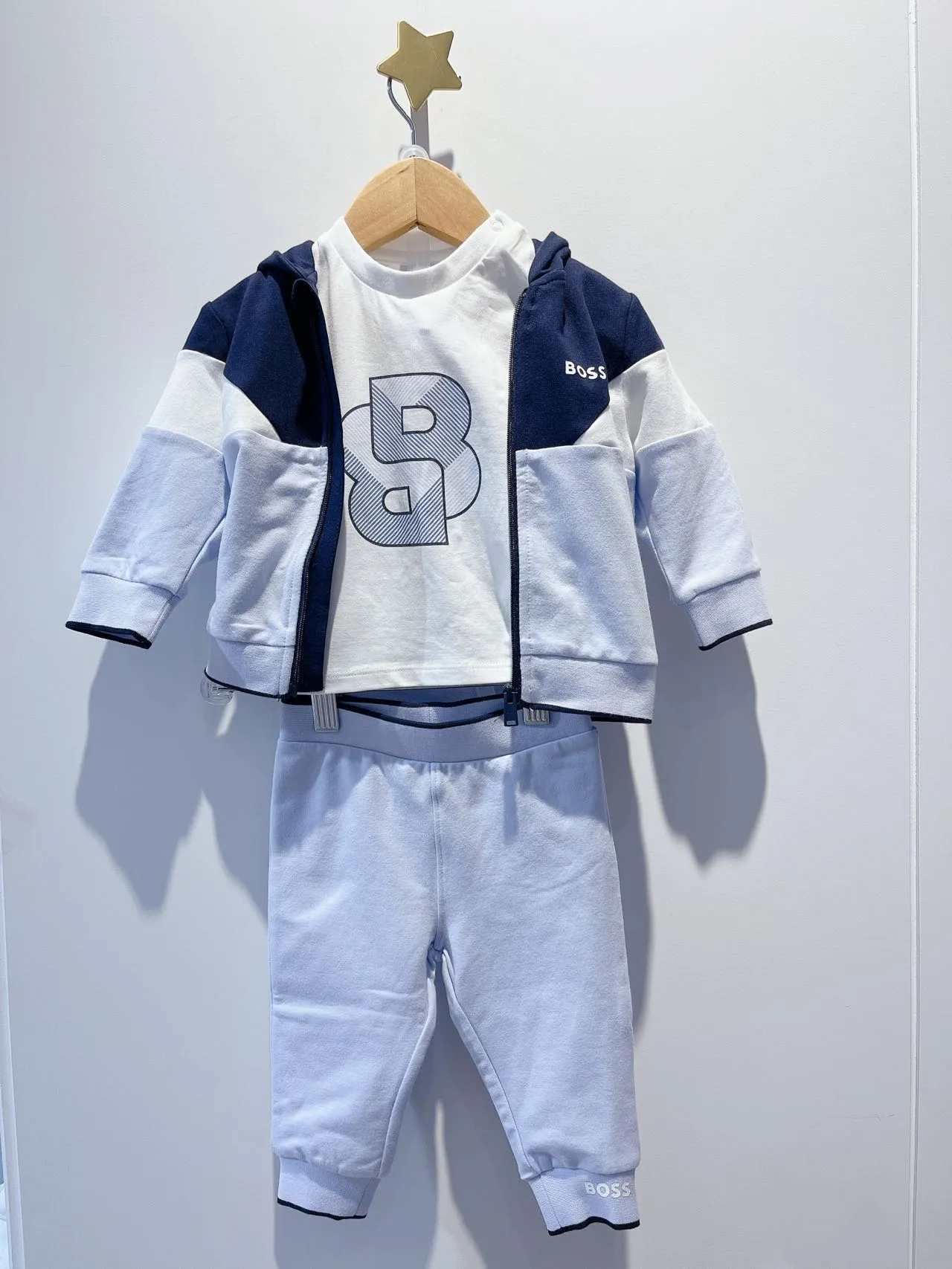 BOSS Baby Boys Cotton Tracksuit Set