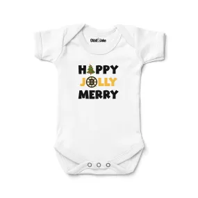 Boston Bruins "Happy Jolly Merry" Bodysuit