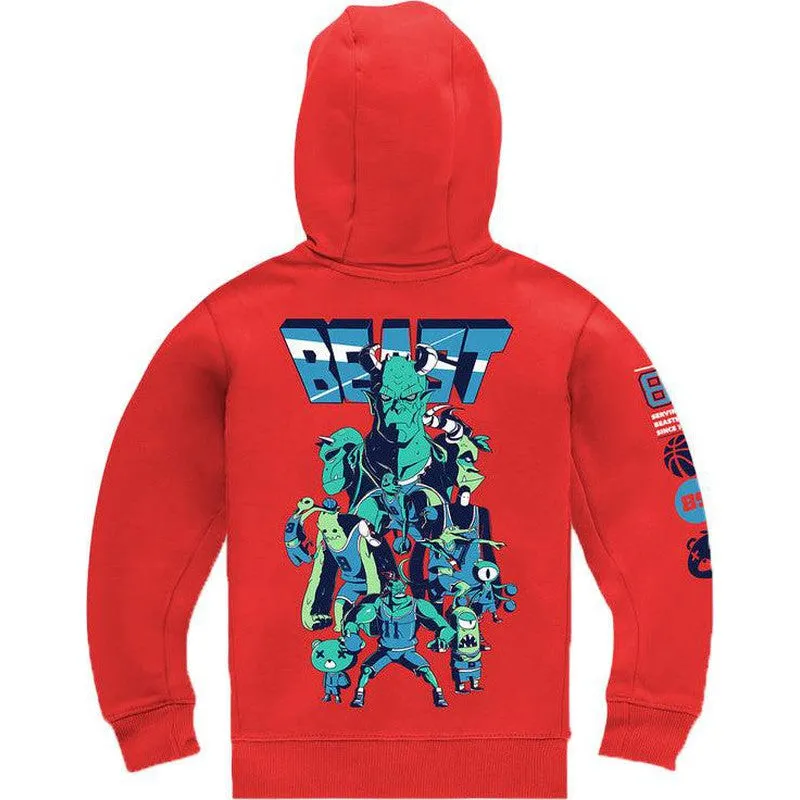 Boy's Beast Pullover Hoodie, Pale Yellow