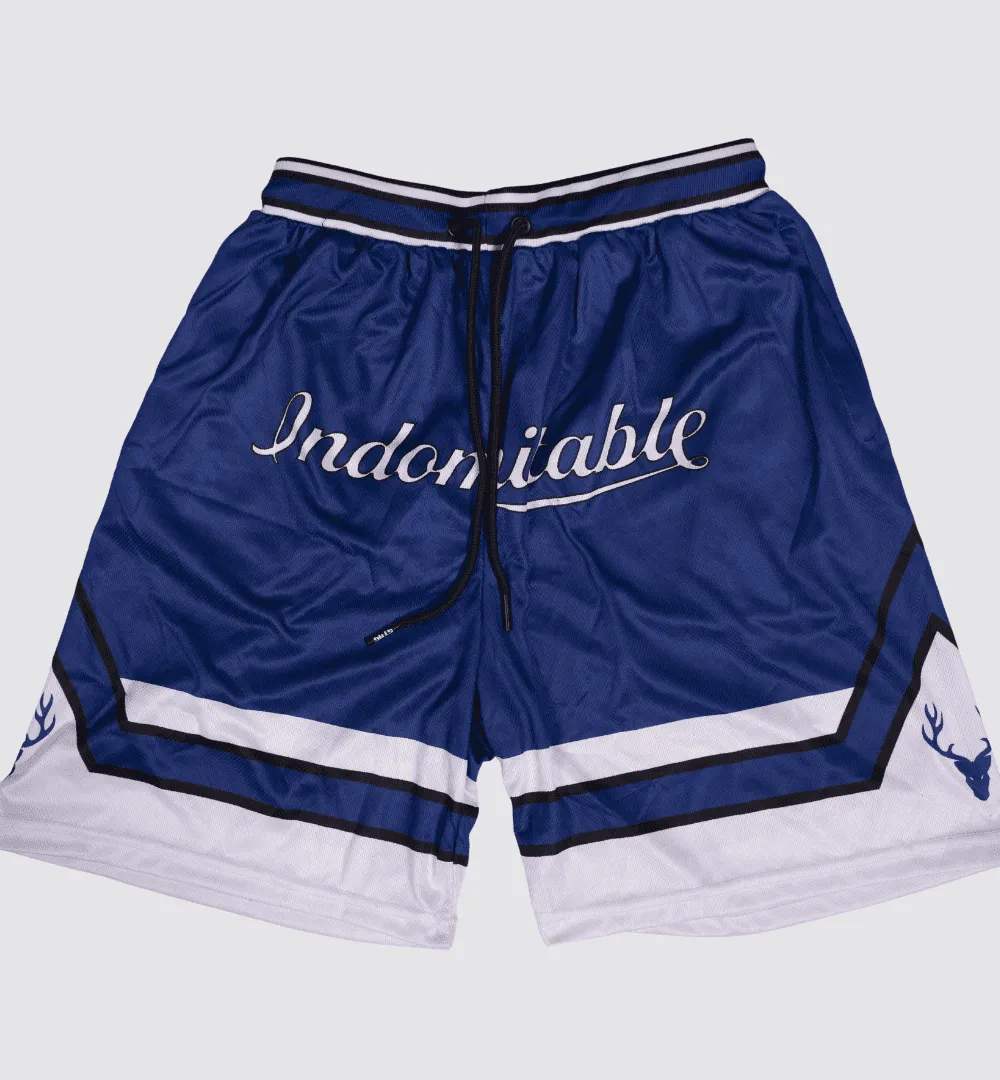 BreezyBall Dri-Fit Shorts (NAVY BLUE & WHITE)