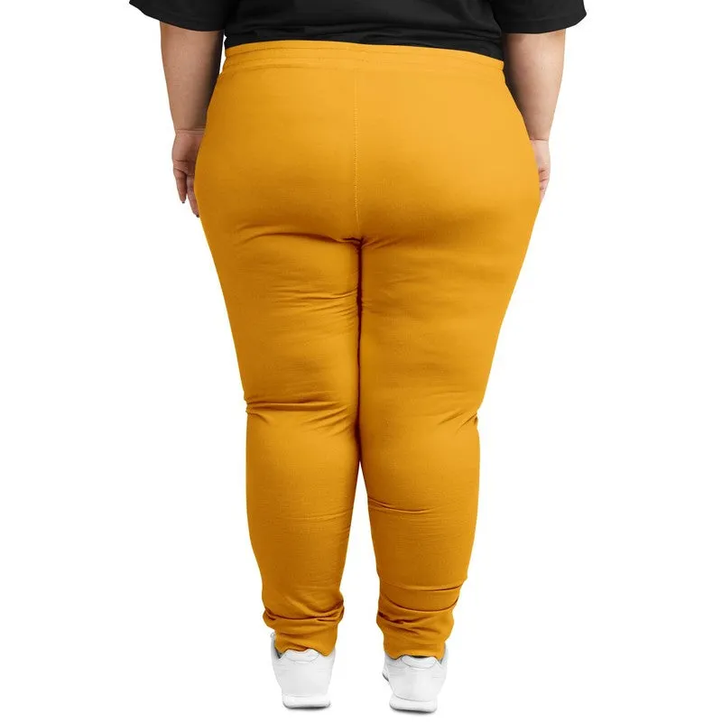 Bright Orange Joggers | Unisex | with PLUS sizes | Bright Pure Orange | C0M38Y100K0