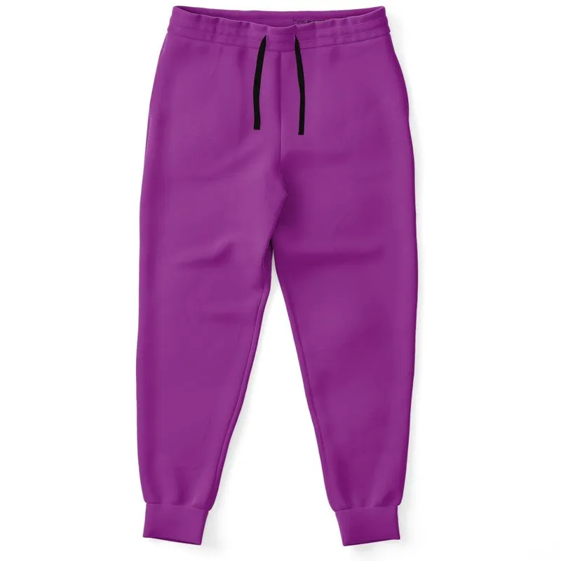 Bright Purple Joggers | Unisex | with PLUS sizes | Bright Pure Purple | C50M100Y0K0