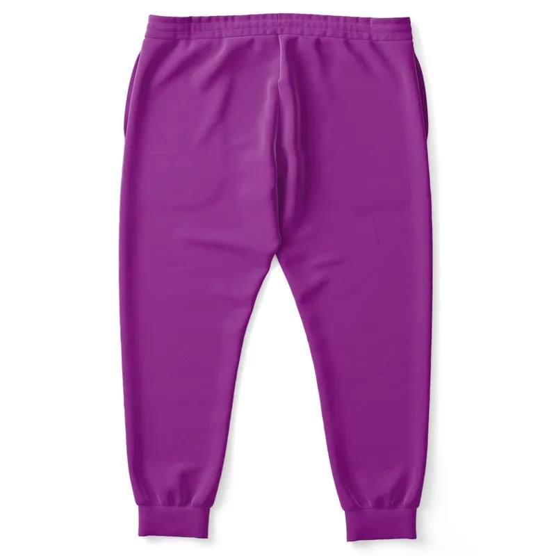 Bright Purple Joggers | Unisex | with PLUS sizes | Bright Pure Purple | C50M100Y0K0