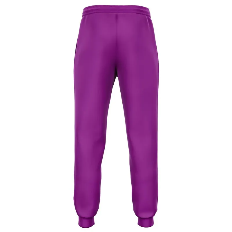 Bright Purple Joggers | Unisex | with PLUS sizes | Bright Pure Purple | C50M100Y0K0