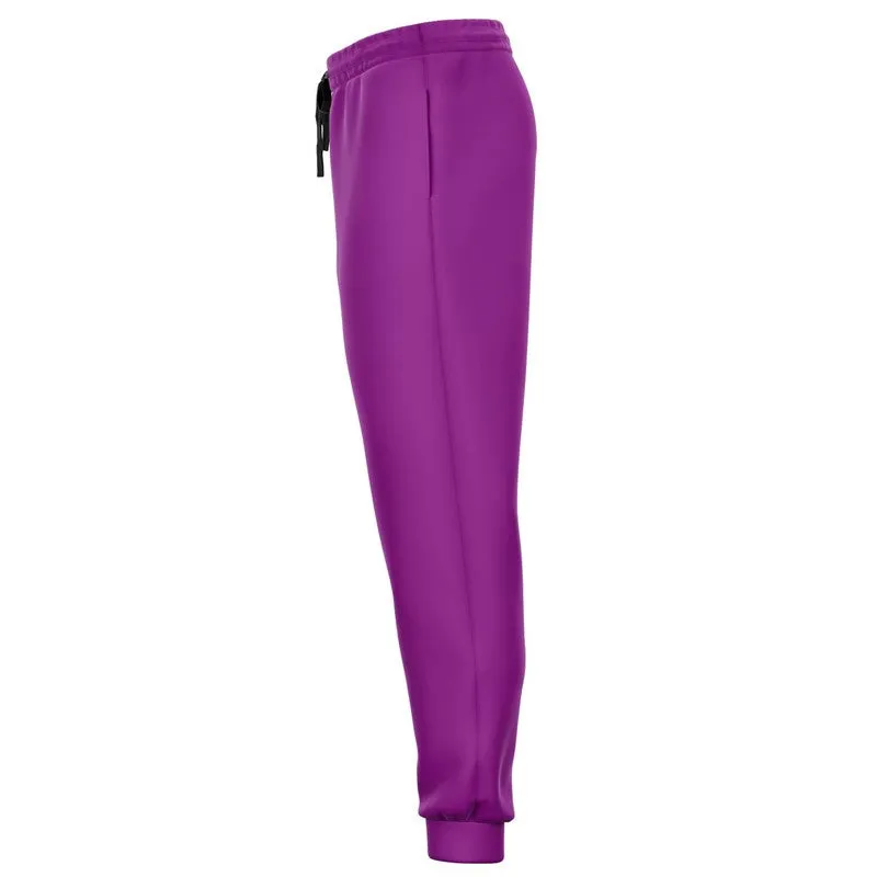 Bright Purple Joggers | Unisex | with PLUS sizes | Bright Pure Purple | C50M100Y0K0