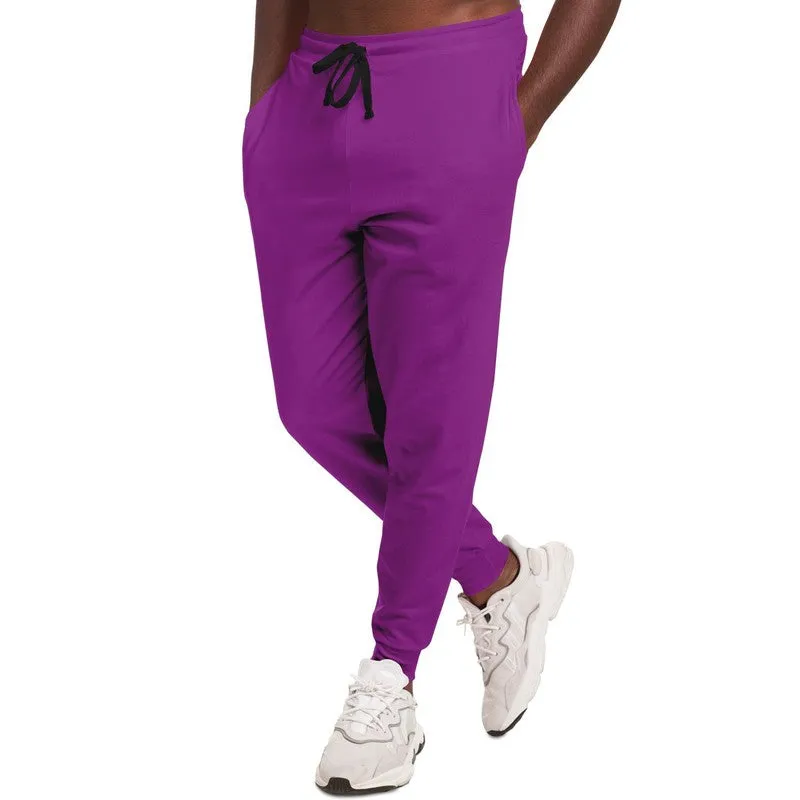 Bright Purple Joggers | Unisex | with PLUS sizes | Bright Pure Purple | C50M100Y0K0