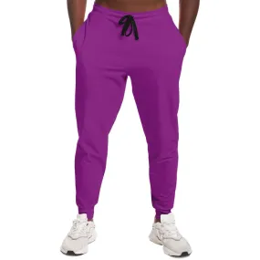 Bright Purple Joggers | Unisex | with PLUS sizes | Bright Pure Purple | C50M100Y0K0