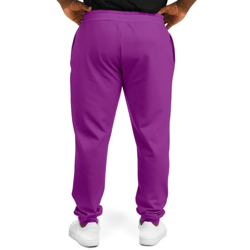 Bright Purple Joggers | Unisex | with PLUS sizes | Bright Pure Purple | C50M100Y0K0