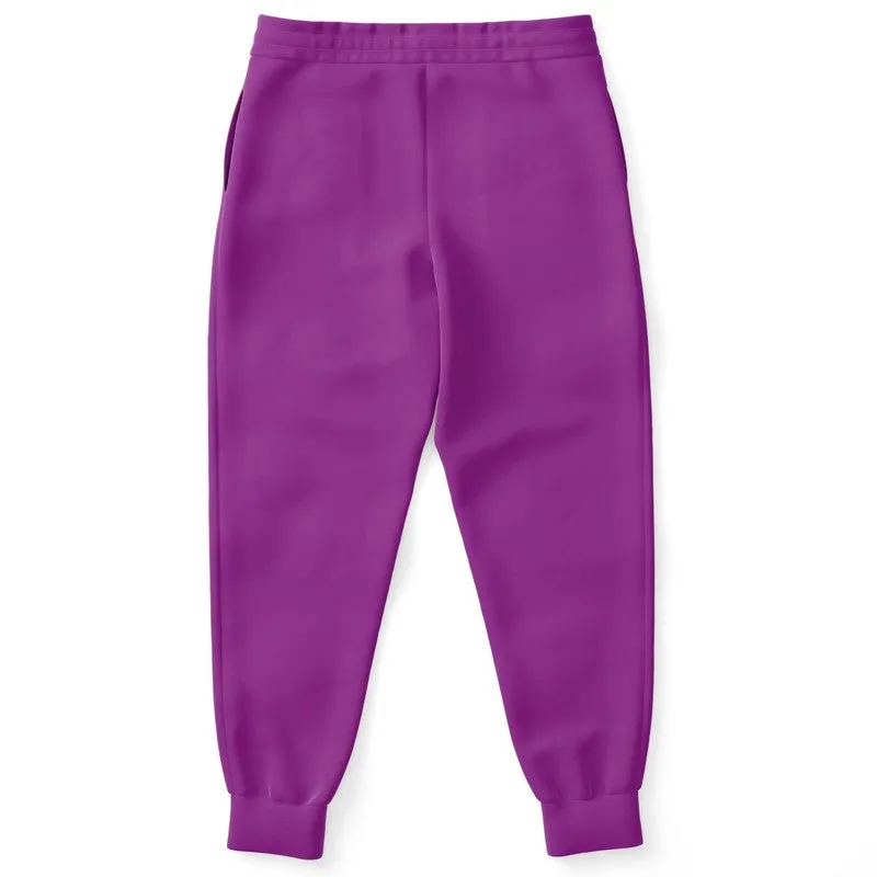 Bright Purple Joggers | Unisex | with PLUS sizes | Bright Pure Purple | C50M100Y0K0