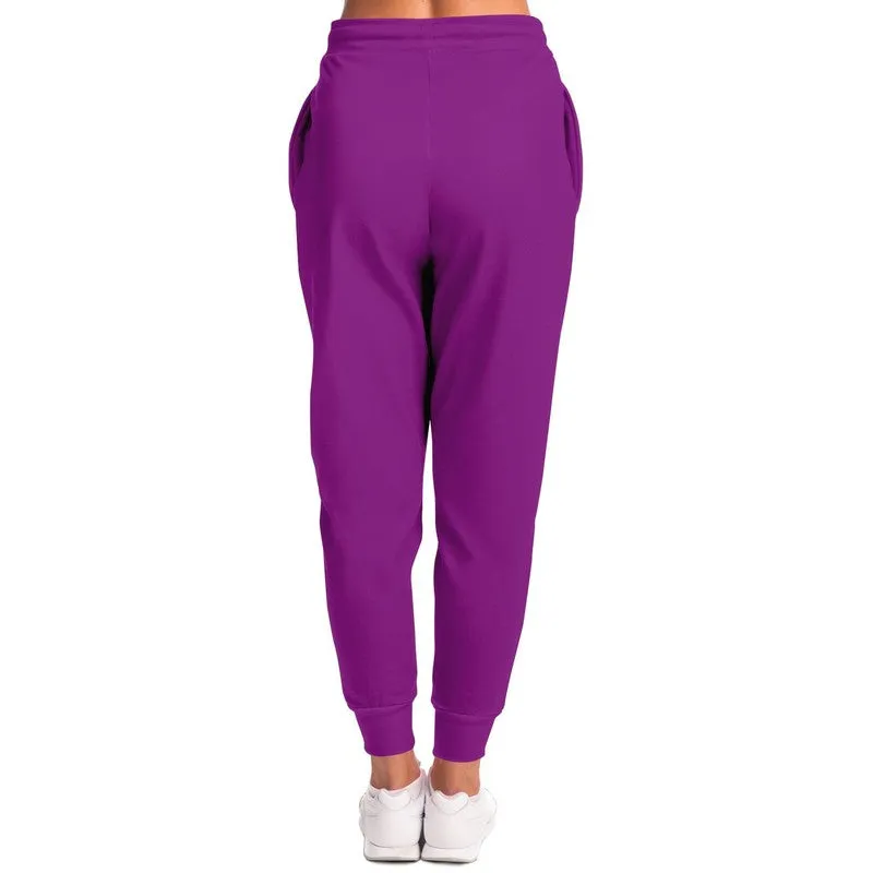 Bright Purple Joggers | Unisex | with PLUS sizes | Bright Pure Purple | C50M100Y0K0