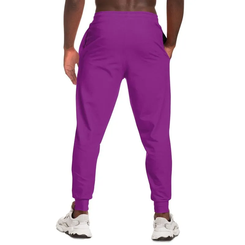 Bright Purple Joggers | Unisex | with PLUS sizes | Bright Pure Purple | C50M100Y0K0