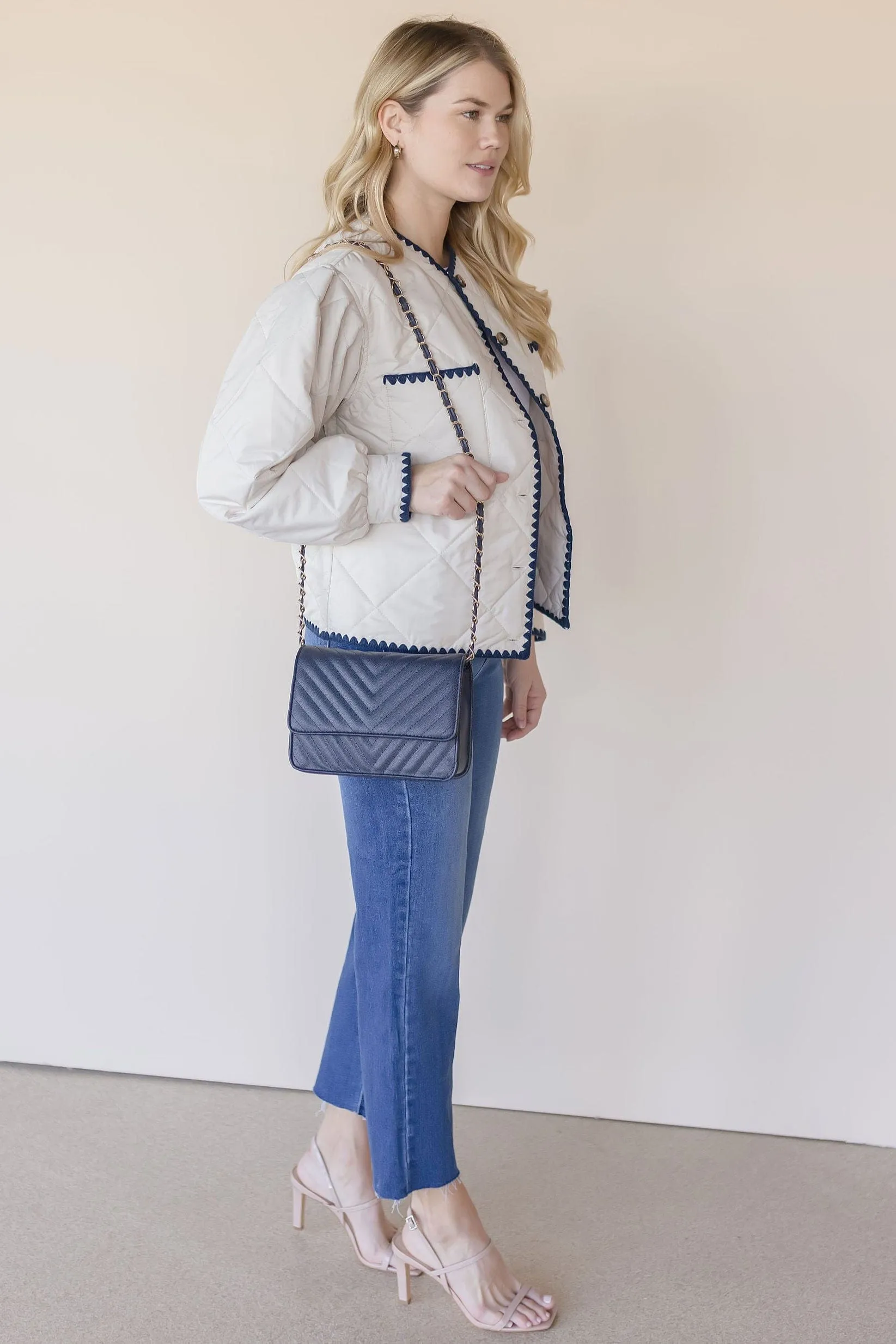 Brooklyn Whipstitch Quilted Jacket