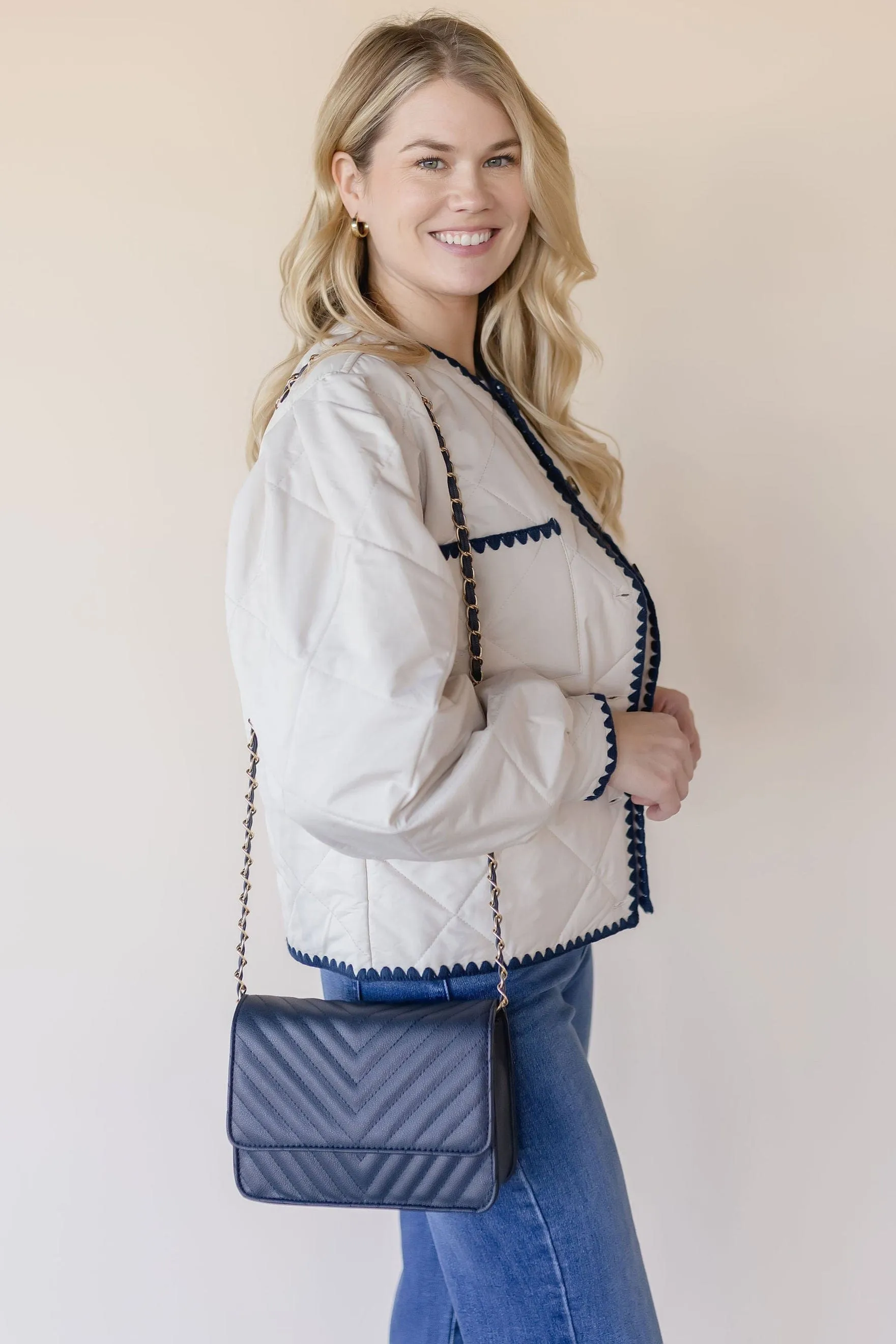 Brooklyn Whipstitch Quilted Jacket