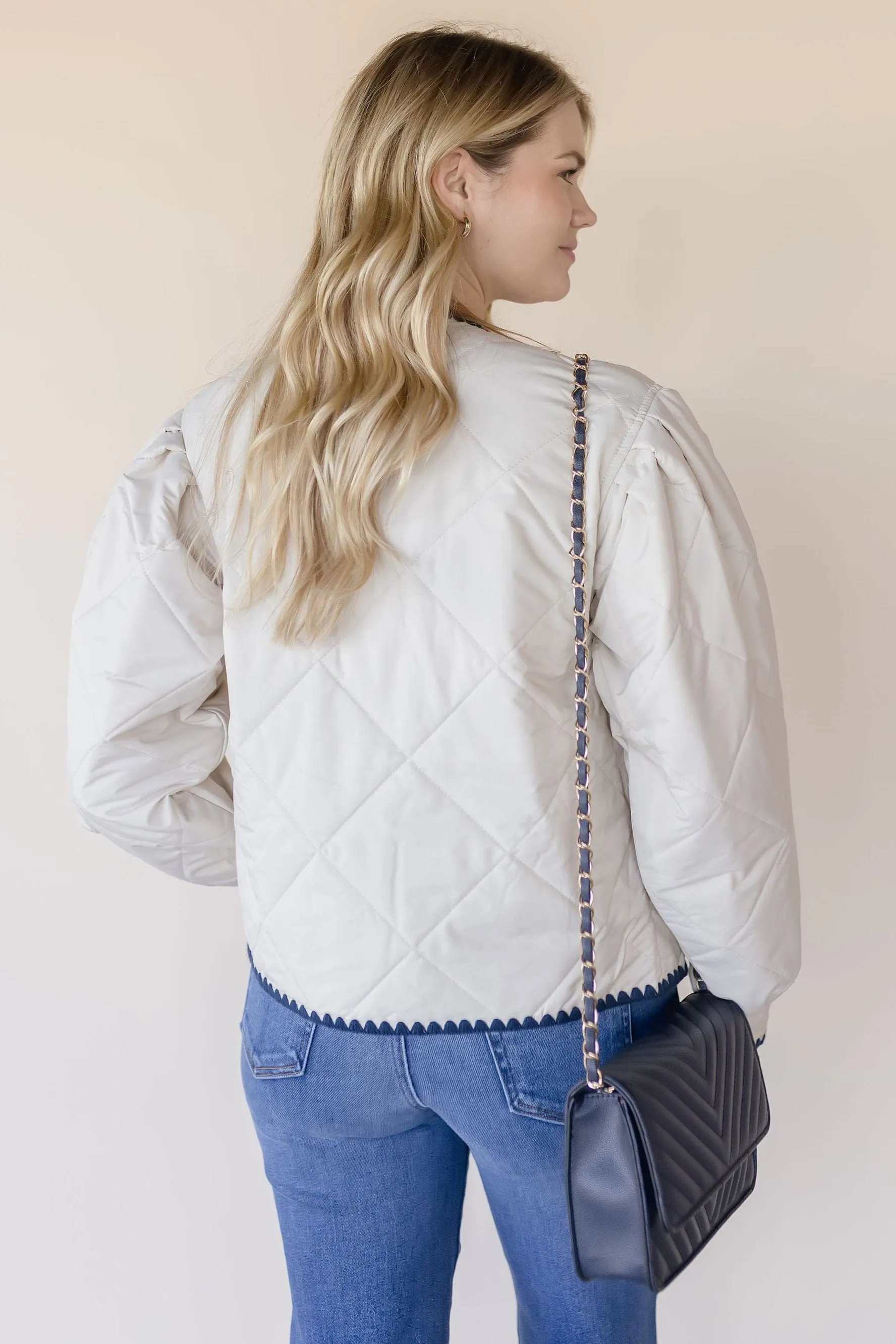 Brooklyn Whipstitch Quilted Jacket