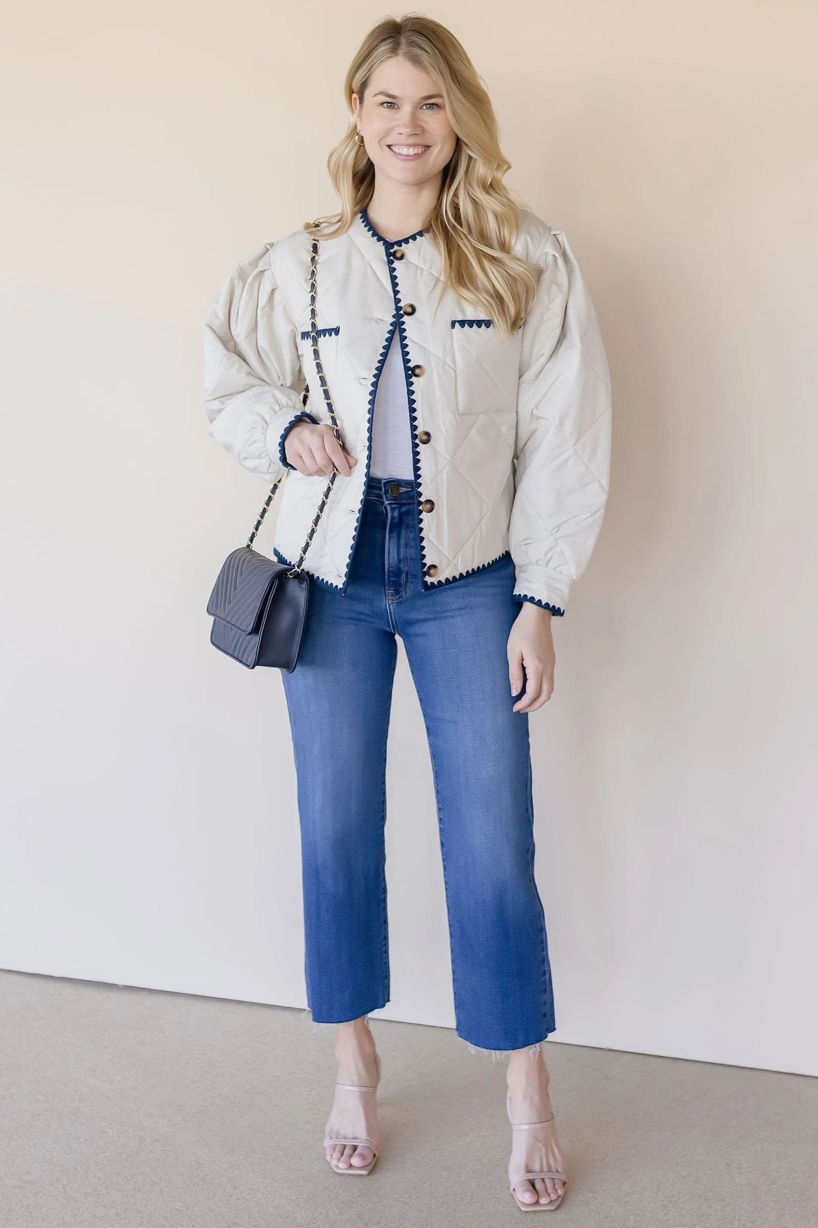 Brooklyn Whipstitch Quilted Jacket