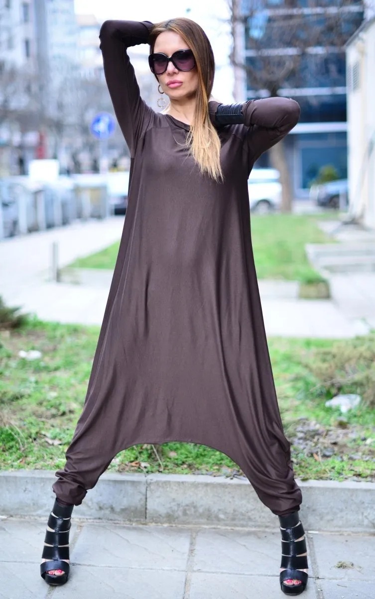 Brown Harem Jumpsuit Marla