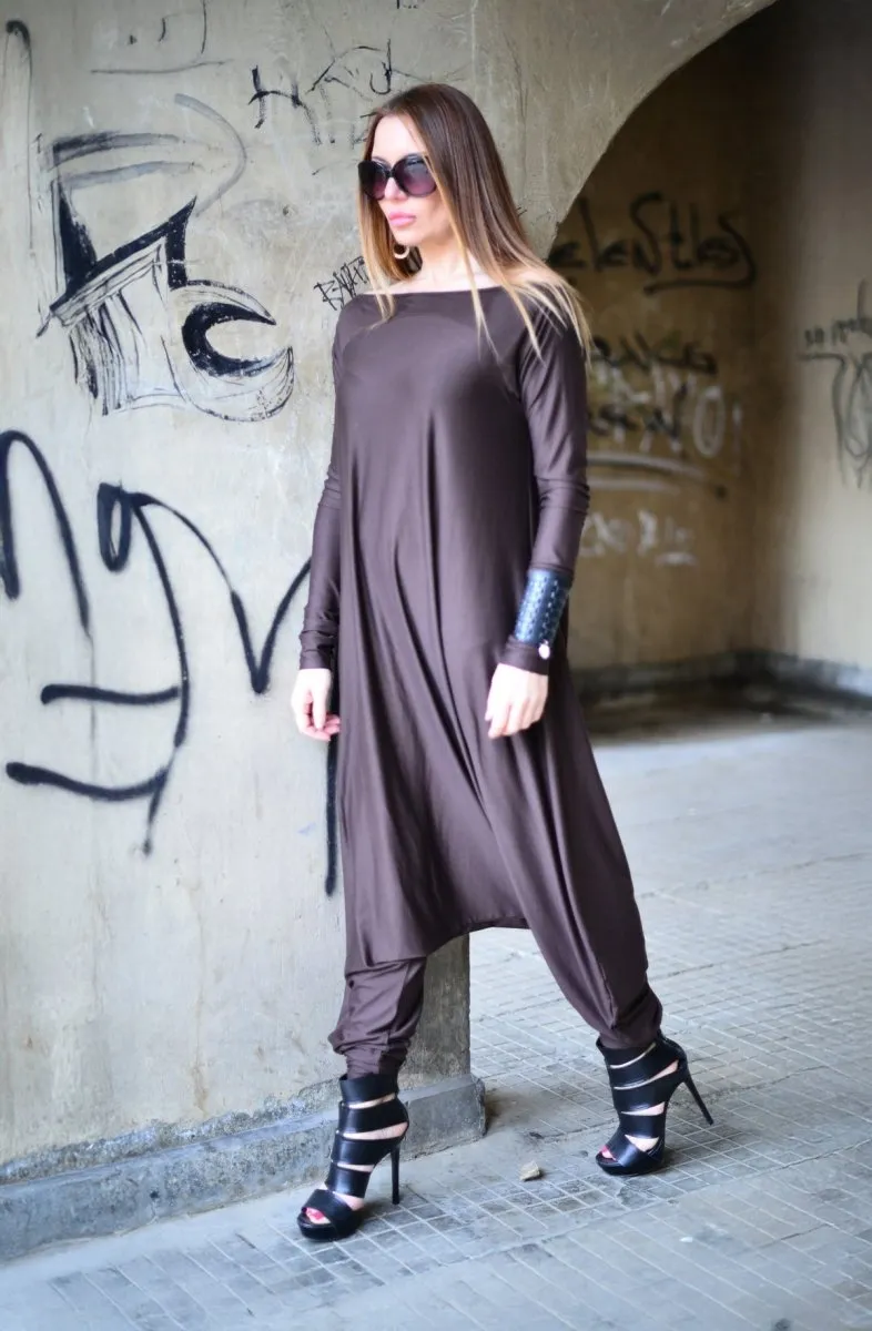 Brown Harem Jumpsuit Marla