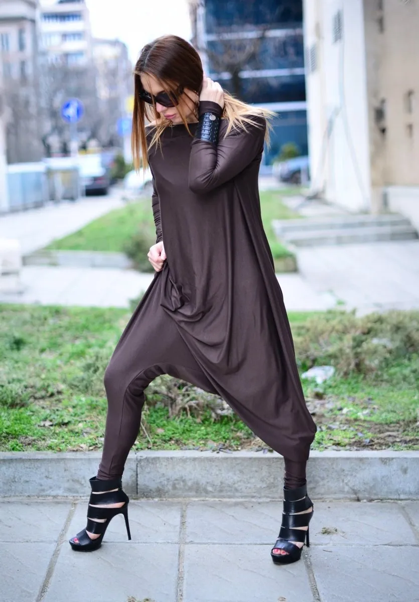 Brown Harem Jumpsuit Marla