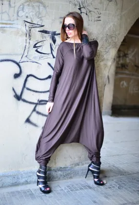 Brown Harem Jumpsuit Marla